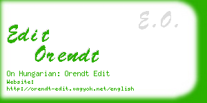 edit orendt business card